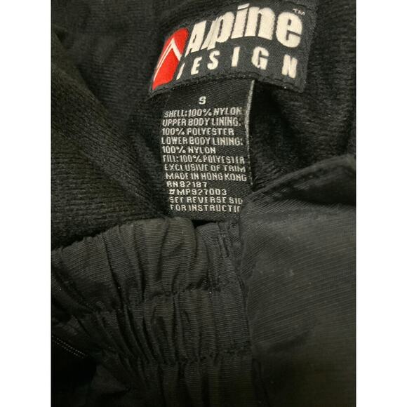 Vintage Alpine Design Insulated Snow Pants Womens S Adjustable Strap Waterproof - Picture 8 of 8